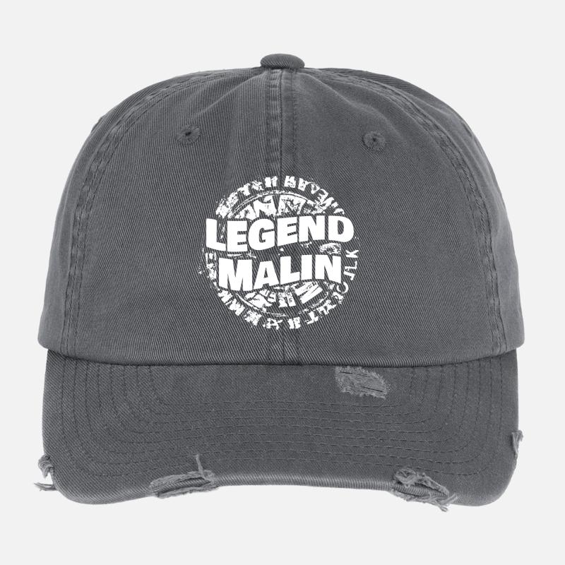 Malin comme prénom Casquette vintage effet usé Flexfit