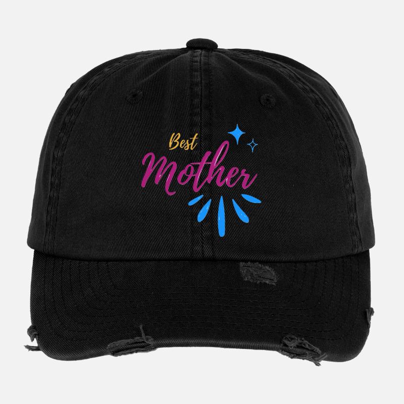 Meilleure Mother Typ avec Spark Speckle Casquette vintage effet usé Flexfit