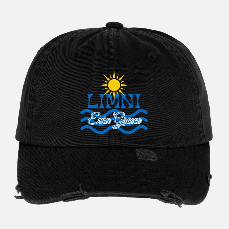 Limni Evia Sun Waves Flexfit Vintage Destroyed Cap
