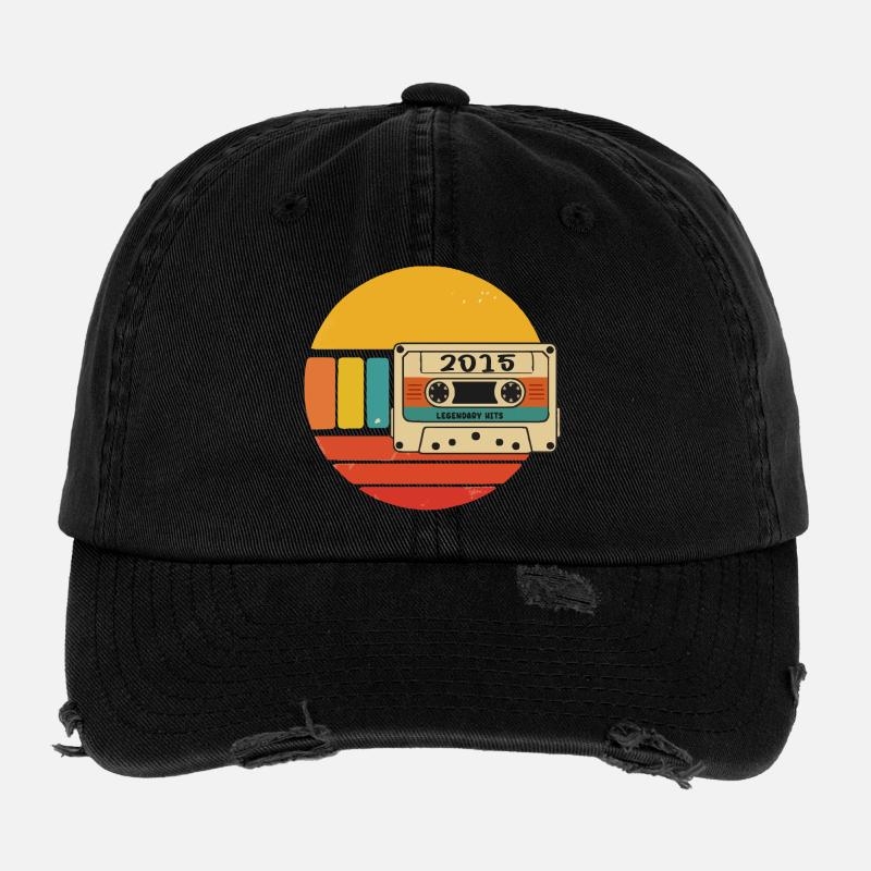 Geburtstag 2015 2015 Geboren 2015 Geburtstag Flexfit Vintage Destroyed Cap