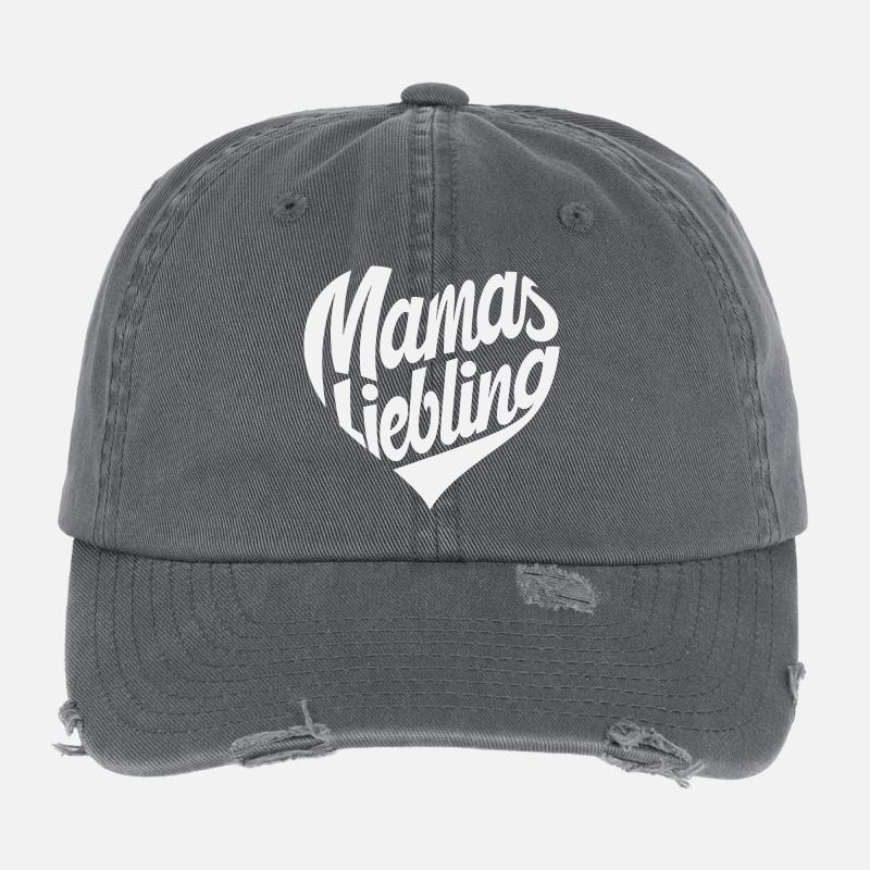 Le cœur préféré de maman Casquette vintage effet usé Flexfit