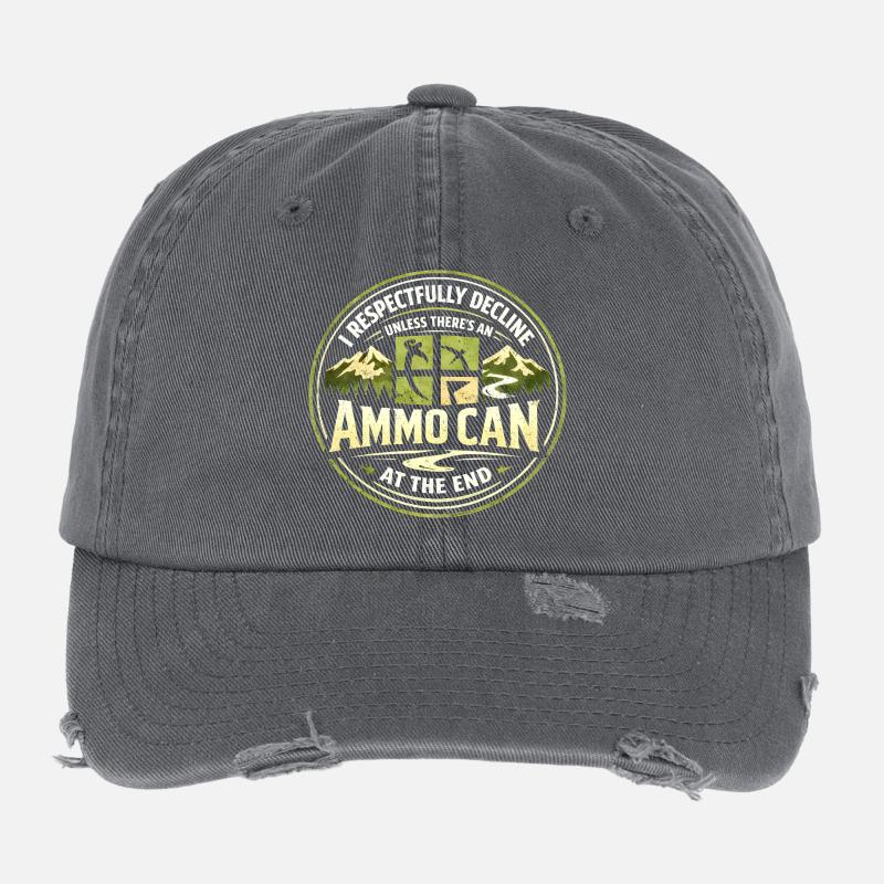 Nur mit Cache am Ziel | Geocaching Humor Flexfit Vintage Destroyed Cap