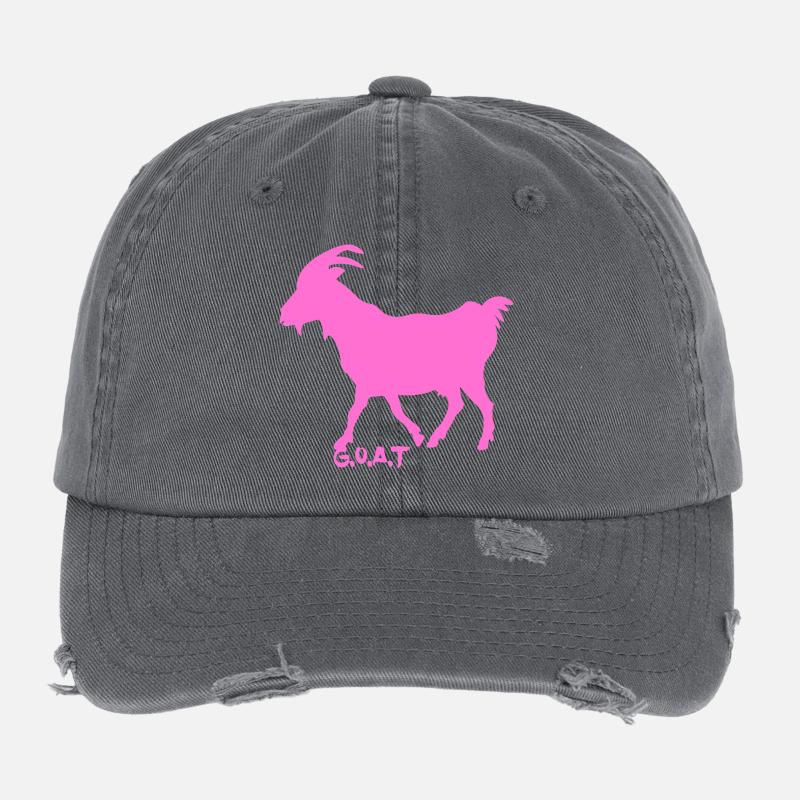 Goat pink G.O.A.T. Flexfit Vintage Destroyed Cap
