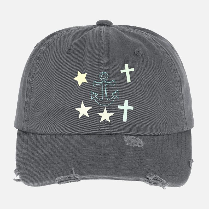 Chalk Nautik: Anchor Stars Flexfit Vintage Destroyed Cap