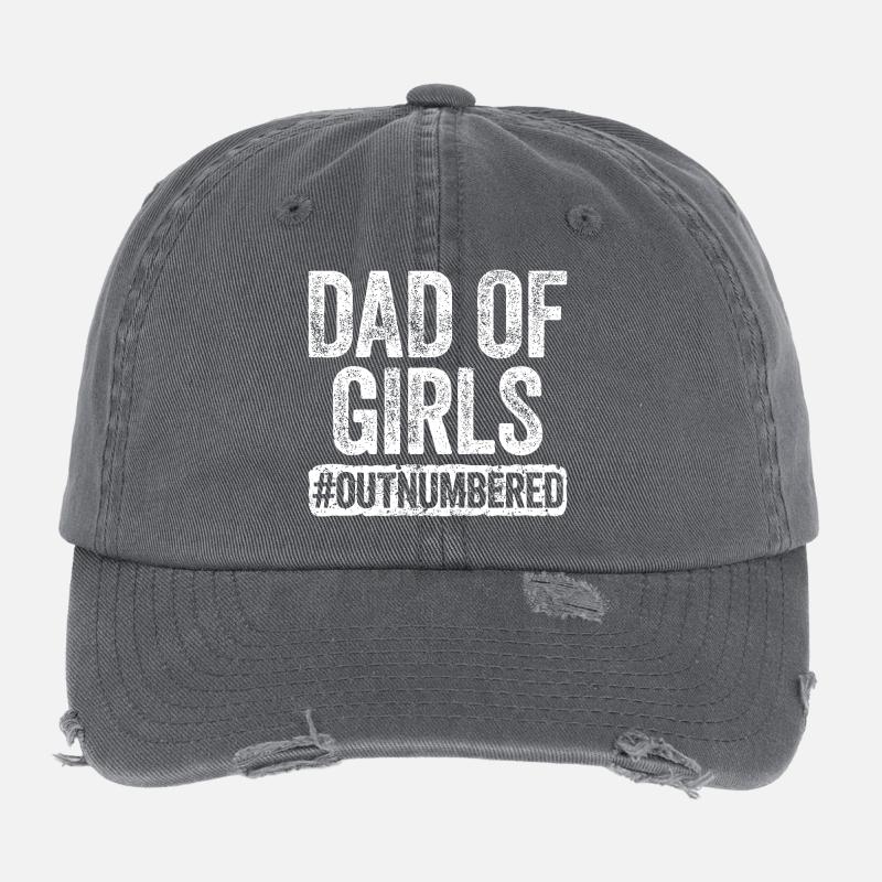 Papa des filles en difficulté Imprimé Casquette vintage effet usé Flexfit