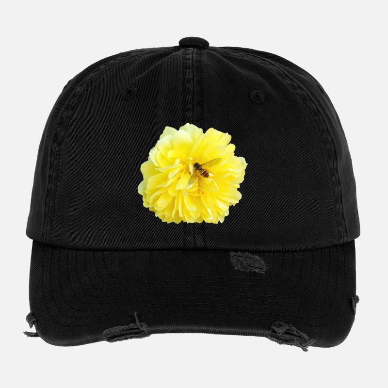 Yellow_Rose_-_Bee_Nature_Photography Casquette vintage effet usé Flexfit