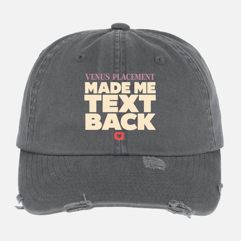 Venus-zeichen Venus-astrologie Flexfit Vintage Destroyed Cap