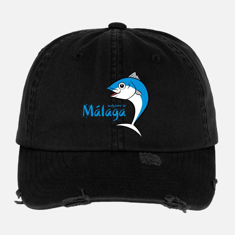 Welcome to Malaga 3 Flexfit Vintage Destroyed Cap