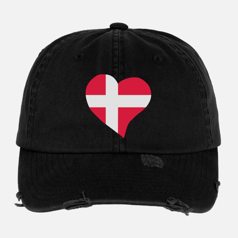Danish heart Flexfit Vintage Destroyed Cap