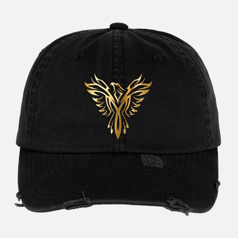 Goldener Phönix Flexfit Vintage Destroyed Cap