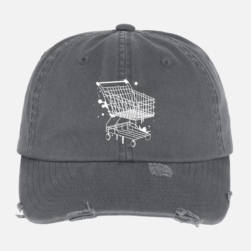 Einkaufswagen Graffiti Flexfit Vintage Destroyed Cap