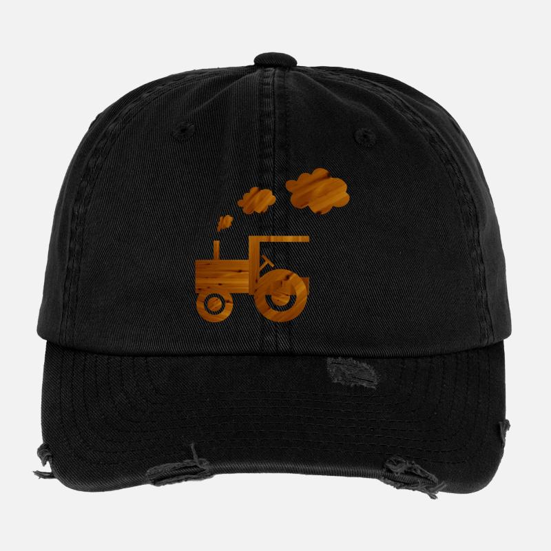 tracteur Casquette vintage effet usé Flexfit