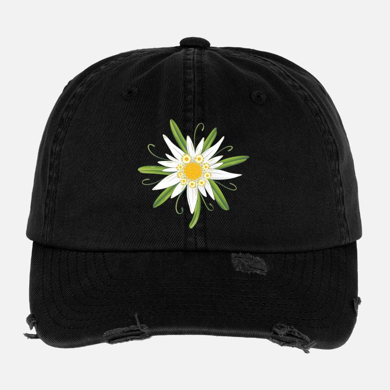 Edelweiss Edelweiss Blossom Flexfit Vintage Destroyed Cap