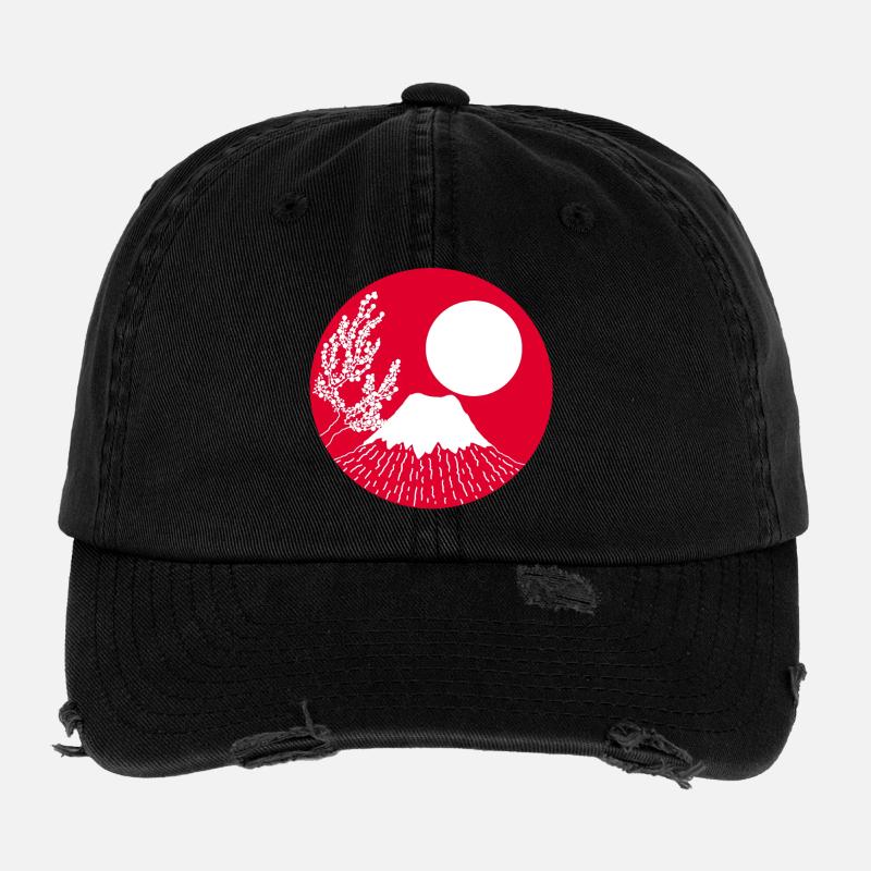 Mount Fuji Manga Flexfit Vintage Destroyed Cap