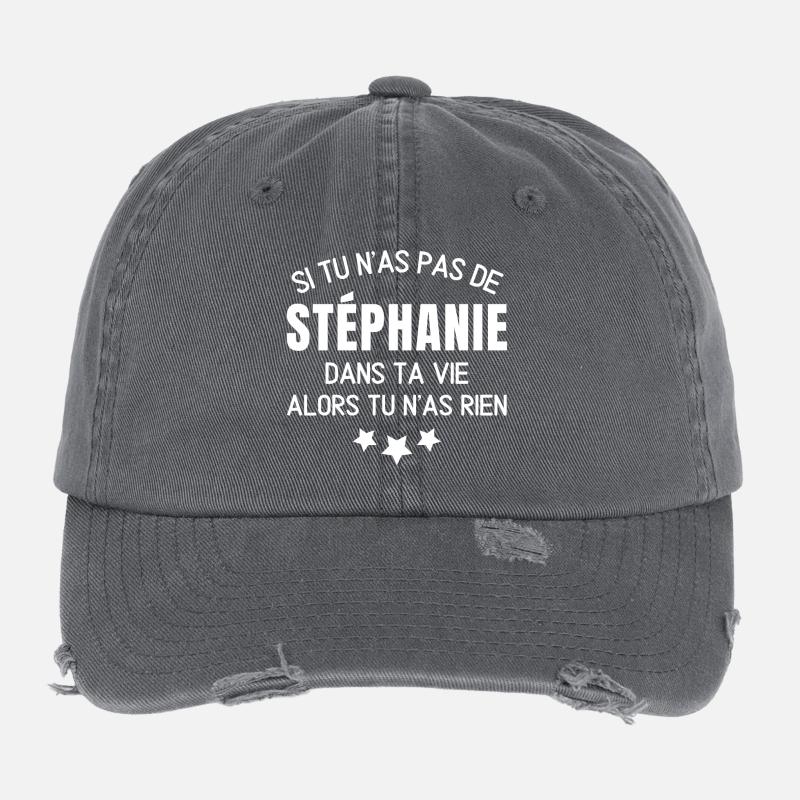 Stéphanie, anniversaire Stéphanie Casquette vintage effet usé Flexfit
