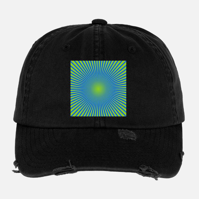 Green Disc Flexfit Vintage Destroyed Cap