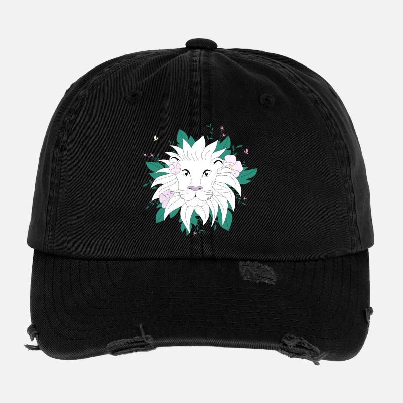 Botanical Lion Flexfit Vintage Destroyed Cap