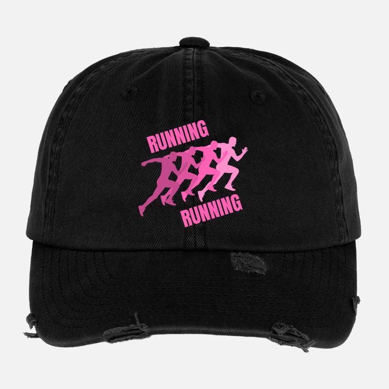 running, footing, course à pied, jogging Casquette vintage effet usé Flexfit