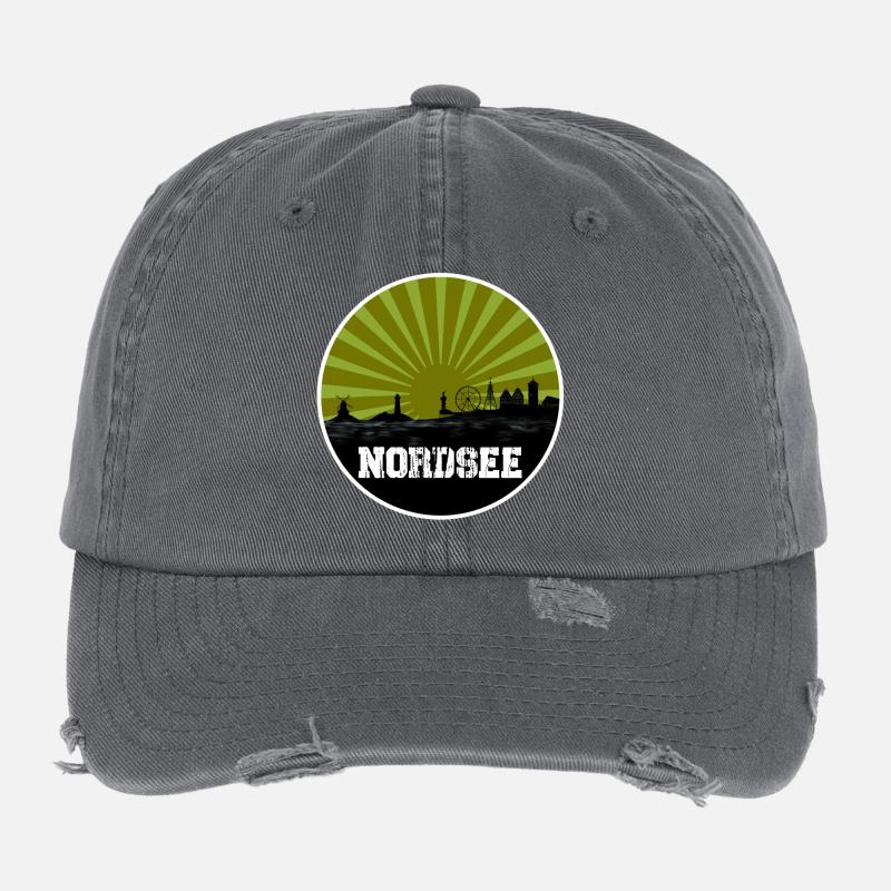 North Sea Retro Line Flexfit Vintage Destroyed Cap