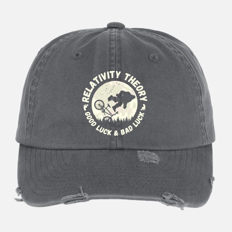 Relativity Theory - Good Luck and Bad Luck Flexfit Vintage Destroyed Cap