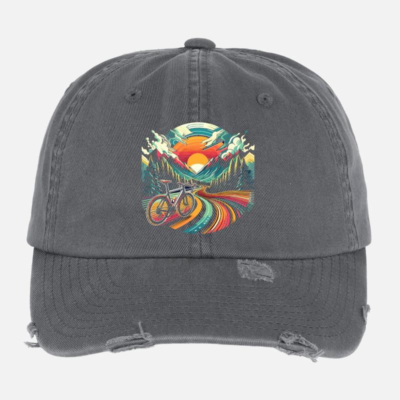 Faszinierendes Fahrrad. Flexfit Vintage Destroyed Cap