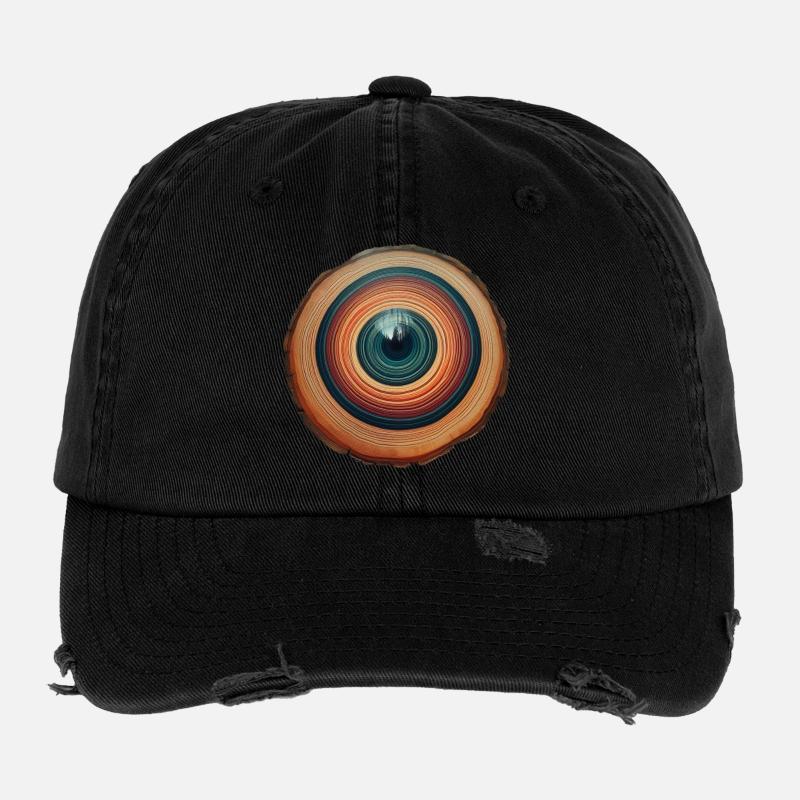 Das Auge eines Baumes Flexfit Vintage Destroyed Cap