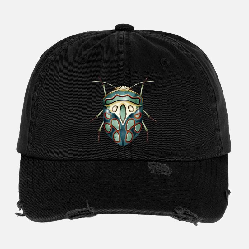 Sphaerocoris annulus fascinant effrayant crawly - Casquette profil bas Destroyed - noir