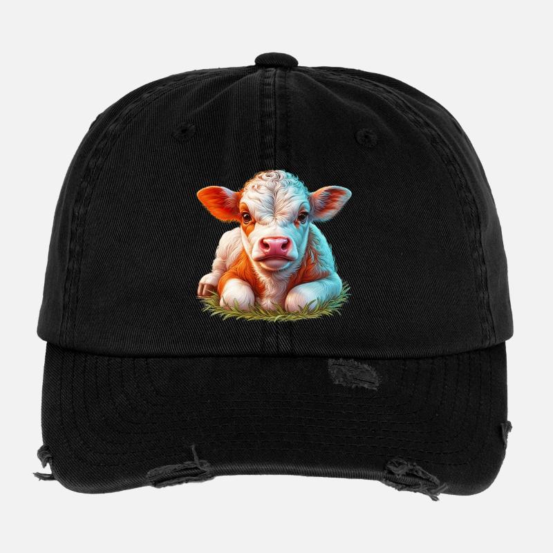 Vache Casquette vintage effet usé Flexfit