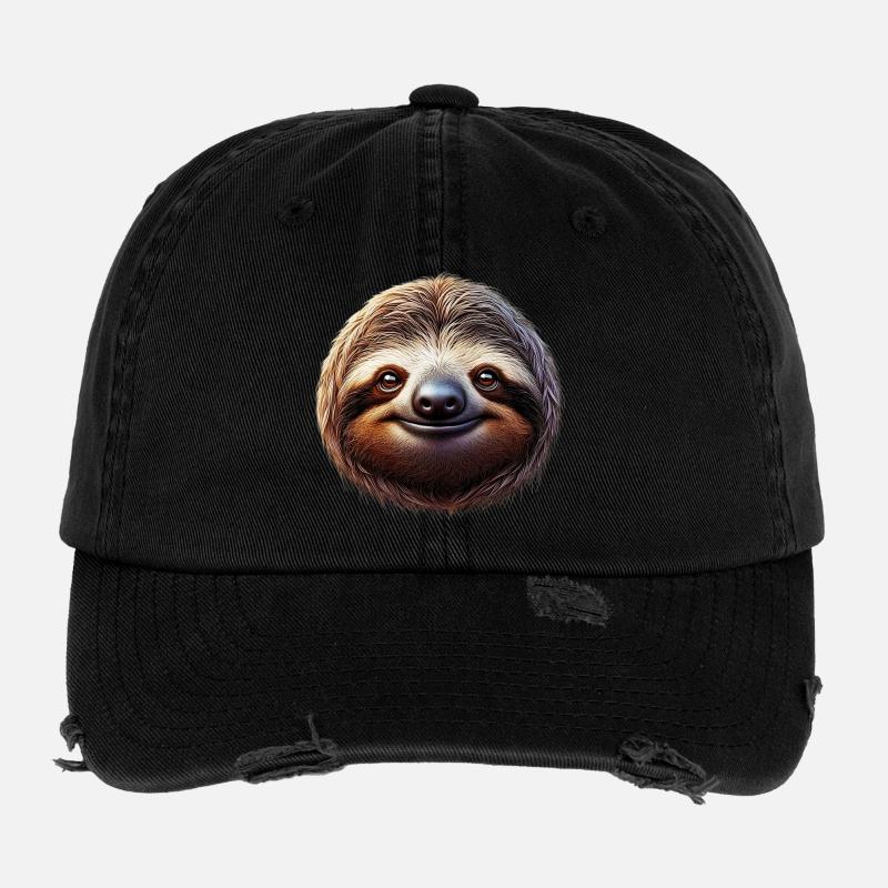 Sloth Flexfit Vintage Destroyed Cap