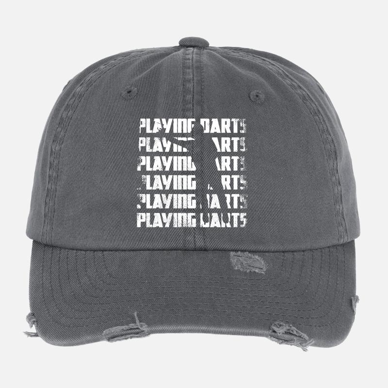 Dart spielen Flexfit Vintage Destroyed Cap