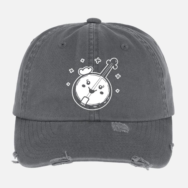 Style de dessin animé banjo Casquette vintage effet usé Flexfit
