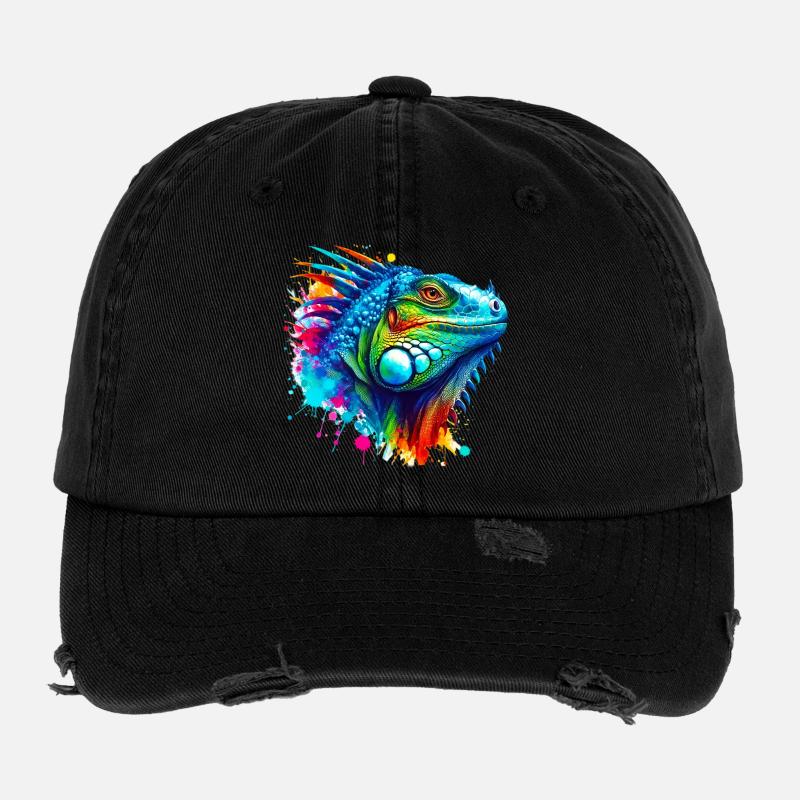Iguane Casquette vintage effet usé Flexfit