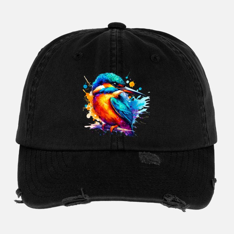 Martin-pêcheur Casquette vintage effet usé Flexfit