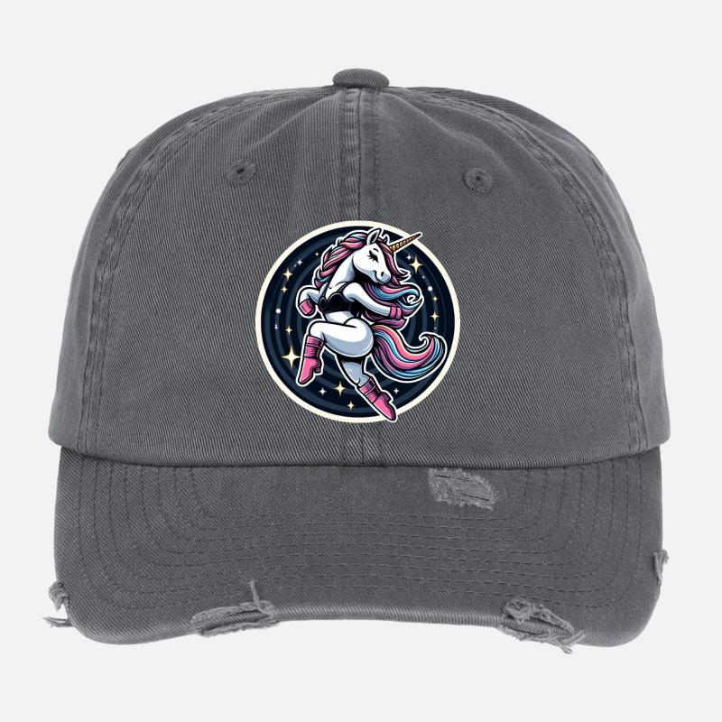 Unicorn Dance Flexfit Vintage Destroyed Cap