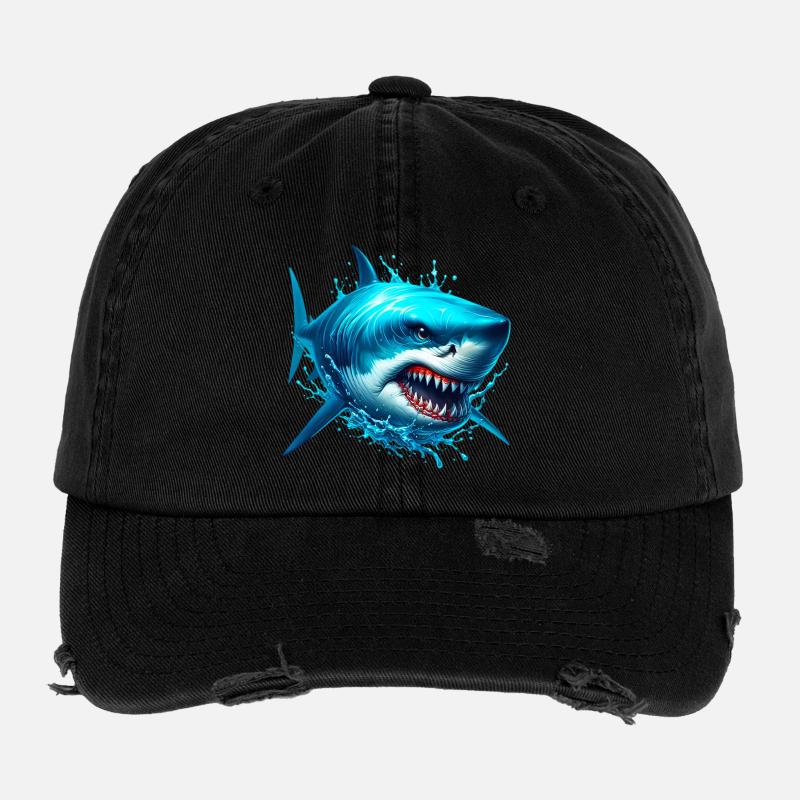 Requin Casquette vintage effet usé Flexfit