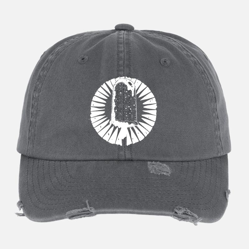 Cream Sketch Flexfit Vintage Destroyed Cap