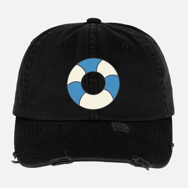 Floats Flexfit Vintage Destroyed Cap