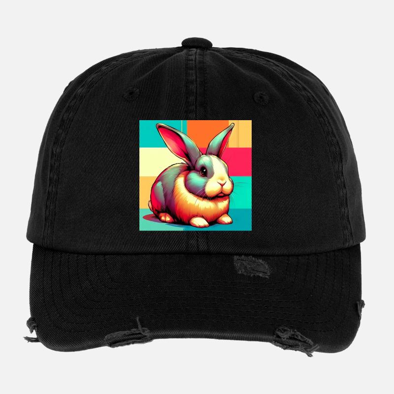 rabbit Flexfit Vintage Destroyed Cap