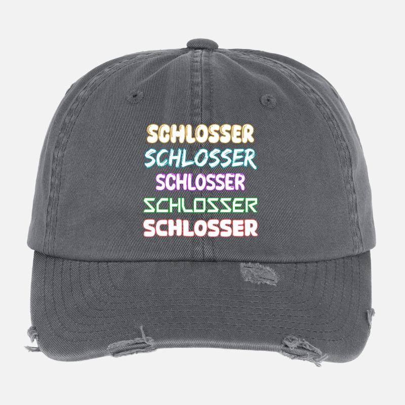 Serrurier comme métier Casquette vintage effet usé Flexfit