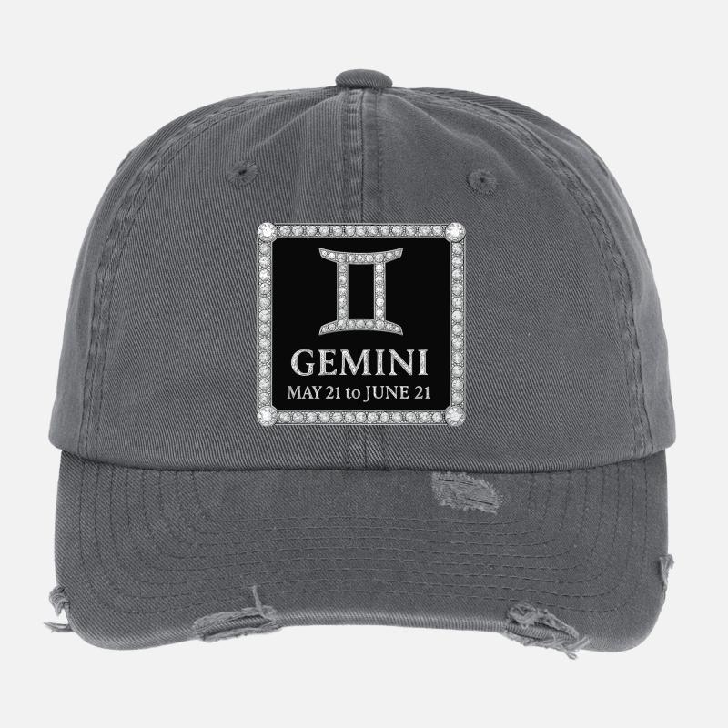 Sternzeichen Zwillinge Flexfit Vintage Destroyed Cap