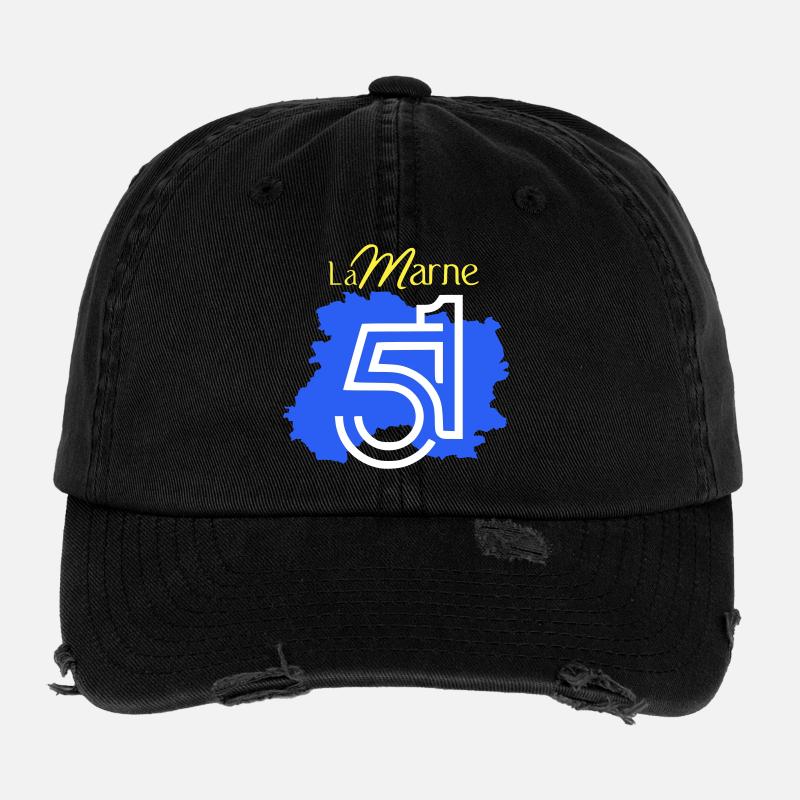La Marne 51  Casquette vintage effet usé Flexfit
