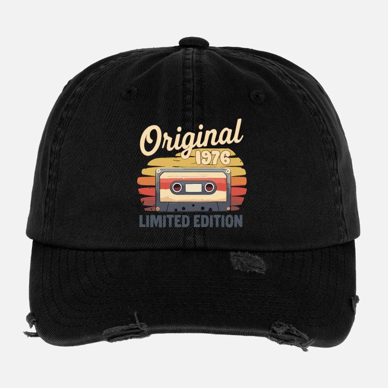 Original 1976 Limited Edition Cassette 50.  Flexfit Vintage Destroyed Cap
