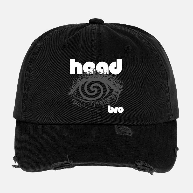 Spiral Eye Psychedelisches Rätsel Flexfit Vintage Destroyed Cap