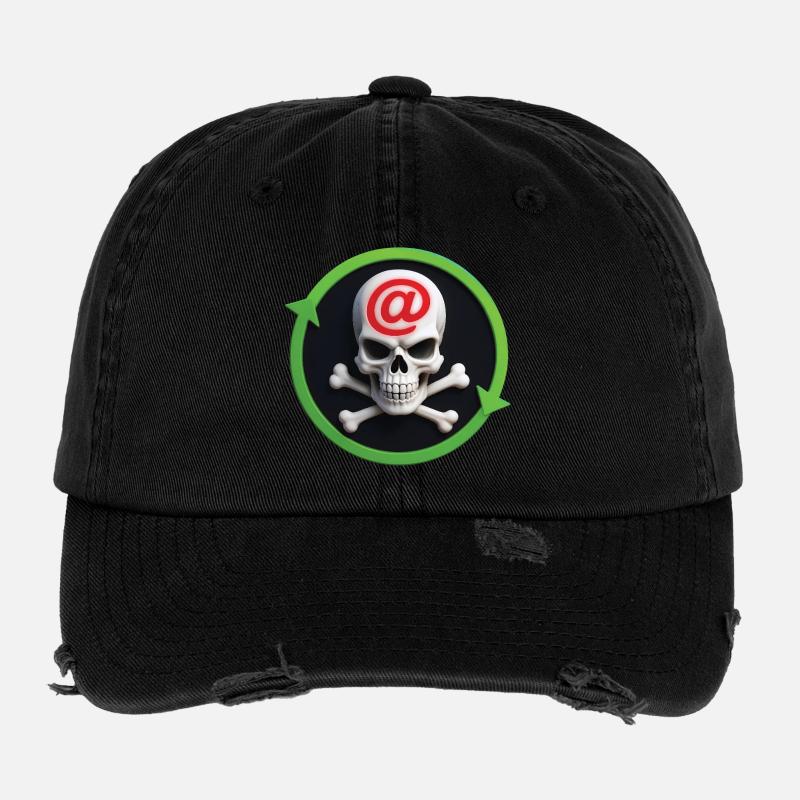 CYBER PIRATE #2 - geek & scifi Flexfit Vintage Destroyed Cap