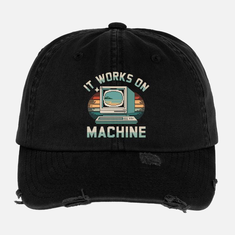 Programmierer Humor Flexfit Vintage Destroyed Cap