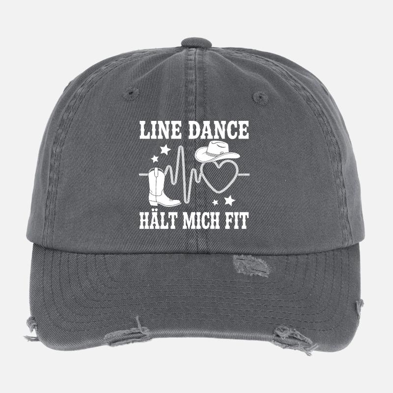 Line Dance Herzbeat Cowboy Flexfit Vintage Destroyed Cap
