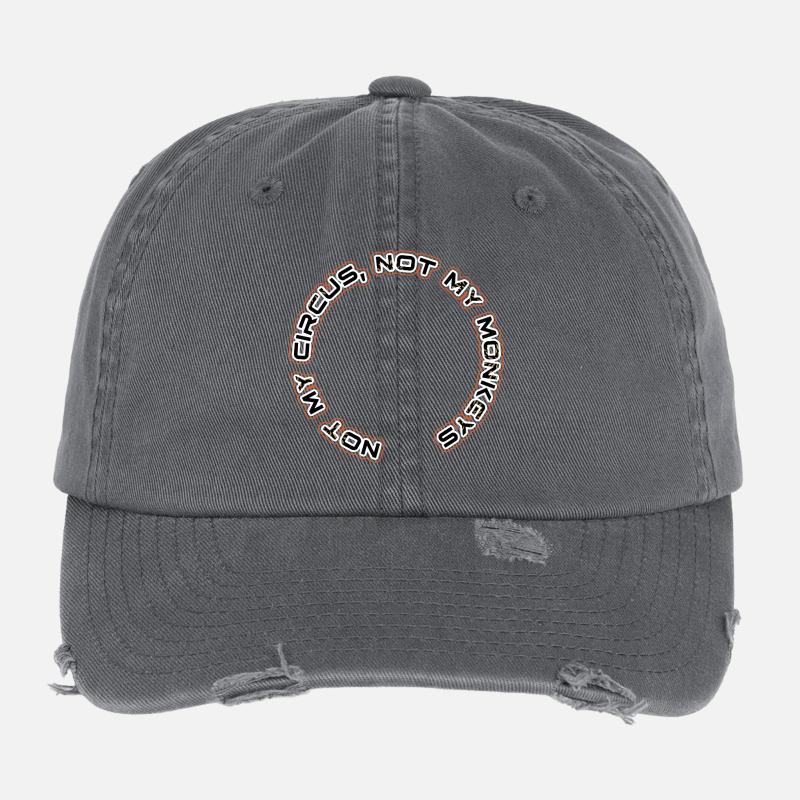 Not my circus, not my monkeys Flexfit Vintage Destroyed Cap