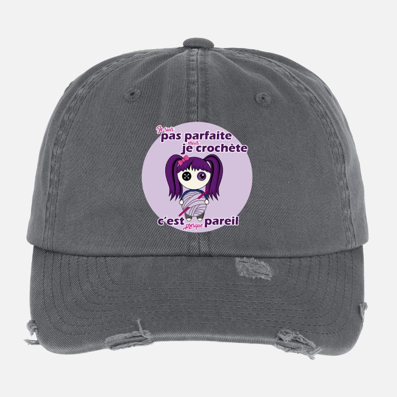 Ich bin nicht perfekt, aber ich hake Flexfit Vintage Destroyed Cap