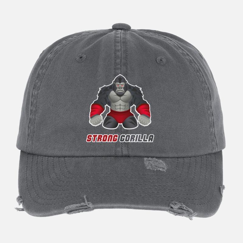 Gorilla MMA Workout Flexfit Vintage Destroyed Cap