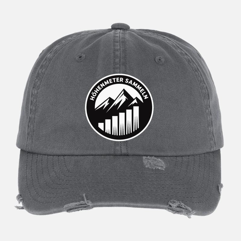 Höhenmeter sammeln Flexfit Vintage Destroyed Cap